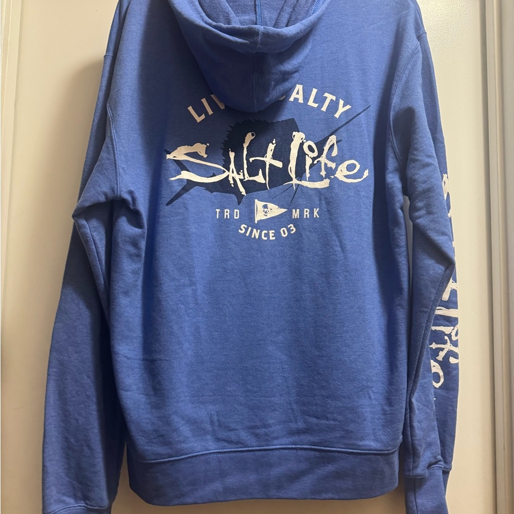 Lightweight Salt Life Men's Blue Hoodie NWT